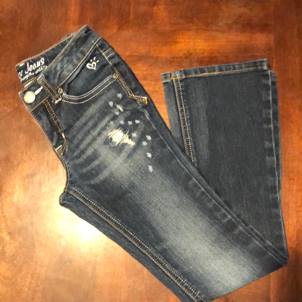 Justice boot leg jeans girls sz 8 regular